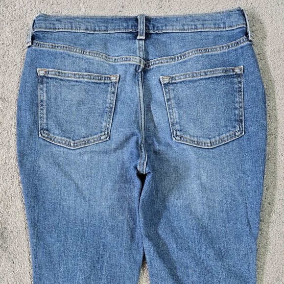 Old Navy NWT High Waisted Built In Tough Flare Jeans Medium Wash Girls 16 Plus - Picture 6 of 11